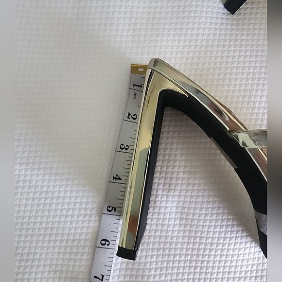 Jeffrey Campbell Hustler Platform Sandal Size 8.5 Square Toe Higheel display - Picture 8 of 16